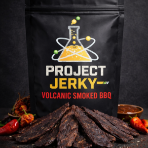 Volcanic Smoked BBQ Beef Jerky | Hickory Smoke Crunch | Small Batch