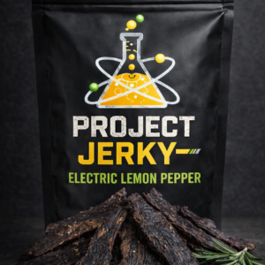 Electric Lemon Pepper Beef Jerky | Zesty Crunch | Small Batch
